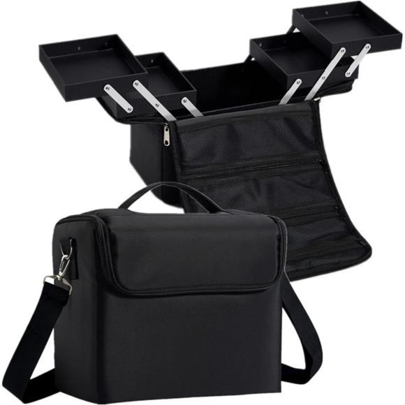 Soft Makeup Box, Large Makeup Organizer Case, Professional Nail Train Bag - Picture 1 of 7